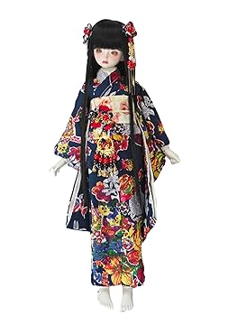 伝統的な和服の人形セット Amazon | BACALYSO | 1/3 1/4 1/6 スケール BJD 球体関節人形 服